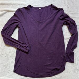 lululemon athletica Deep Purple Long Sleeve Tee